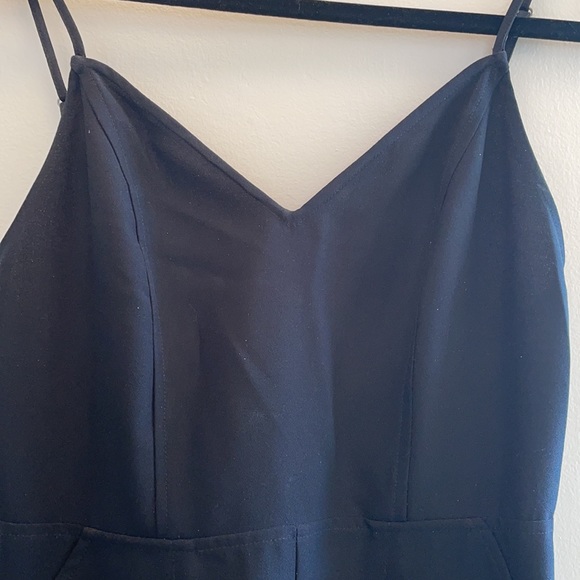Avec Le Fille Black sleeveless fitted Jumpsuit Sz0 - Picture 3 of 13